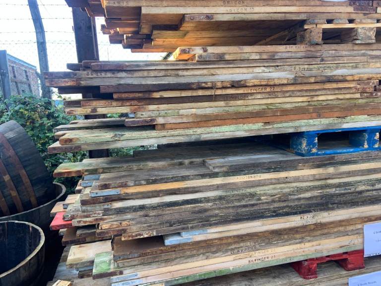 Clearance Bale 100 C-grade Scaffold boards- lengths in bale range from 1.8m-3.9m. Delivery available
