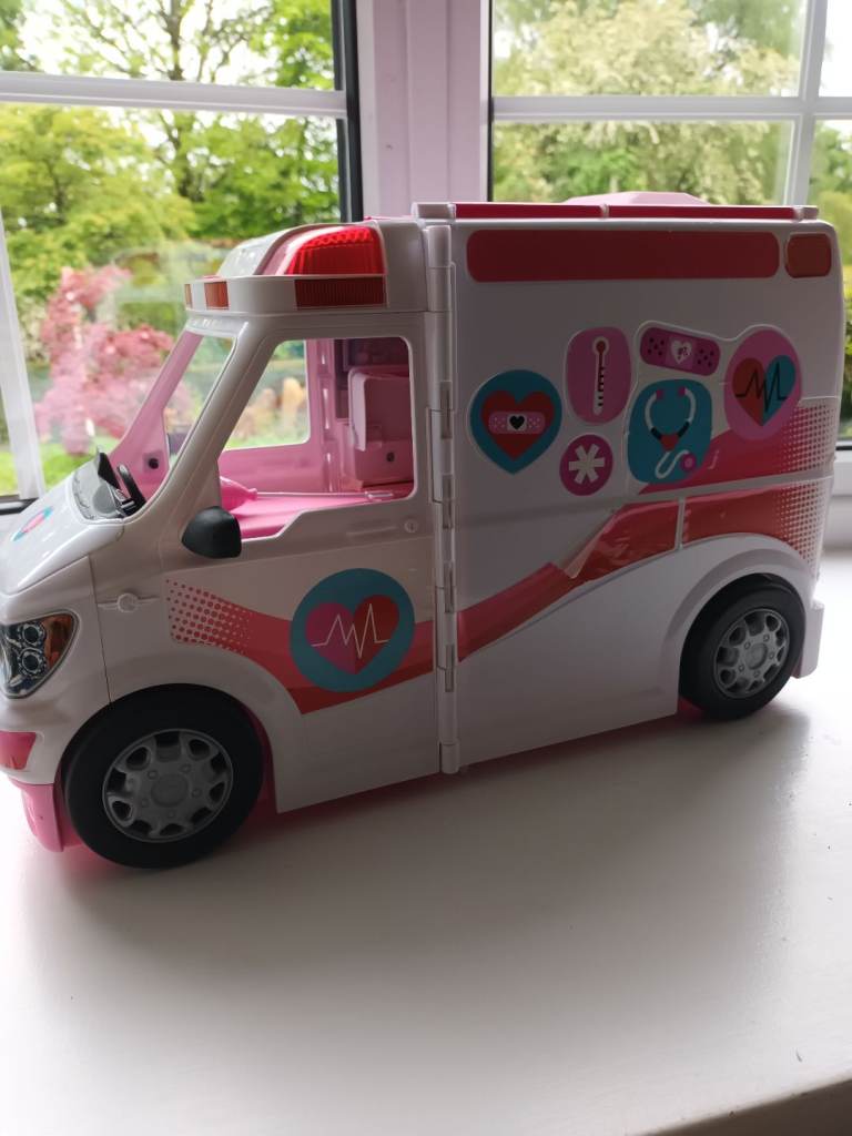Barbie Ambulance and contents