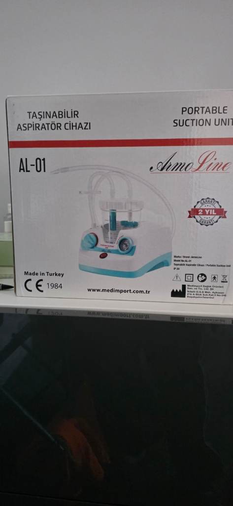 ArmoLine Portable Suction Unit Machine 15L/min Medical Aspirator Homecare Tabletop Phlegm Mucus