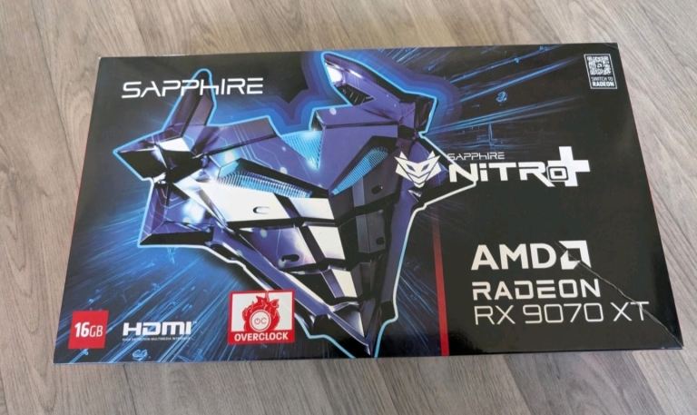 Sapphire Nitro+ AMD Radeon RX 9070 XT 16GB OC GPU 
