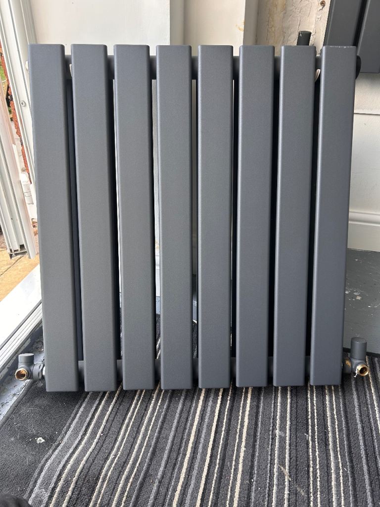 DESIGNER HORIZONTAL TWIN FLAT PANEL RADIATOR 600x 550mm