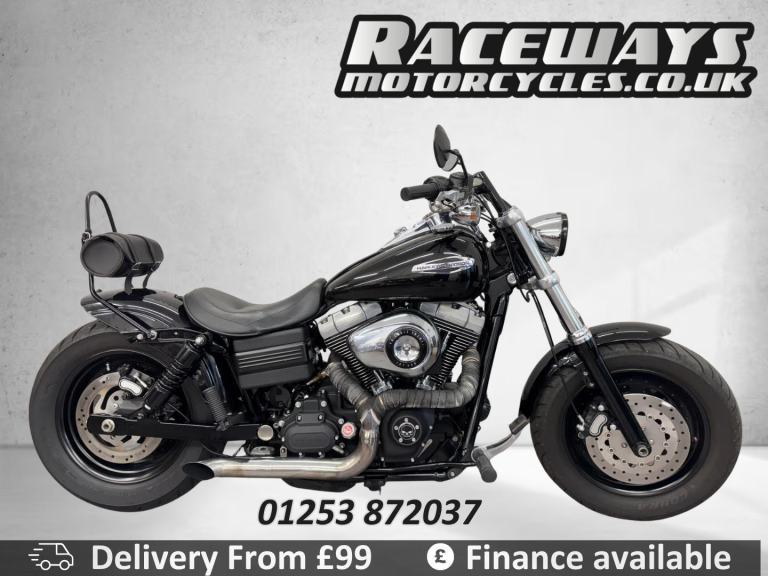 HARLEY-DAVIDSON DYNA FXDF FAT BOB 2009 09 REG 8,428 MILES BLACK USED MOTORCYCLE