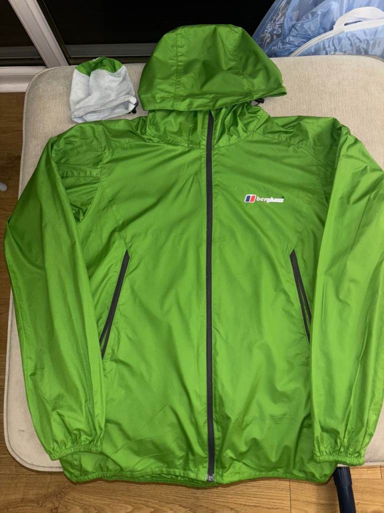 Berghaus Hooded Foldaway Jacket. Small. Cost £95, accept £23 ono for quick sale
