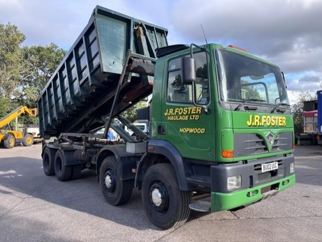 2002 (02) FODEN ALPHA S108R 3000, 380 CATERPILLAR, 8X4 HOOK LOADER 