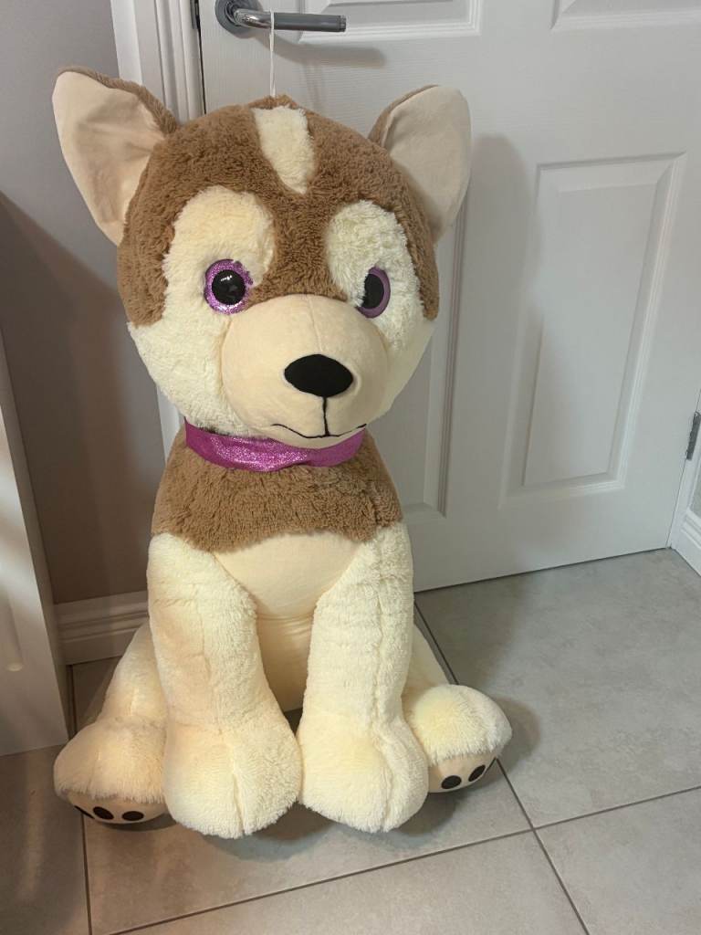 Large Husky Puppy Soft Toy Winter Wonderland Husky Dog Giant Large Plush