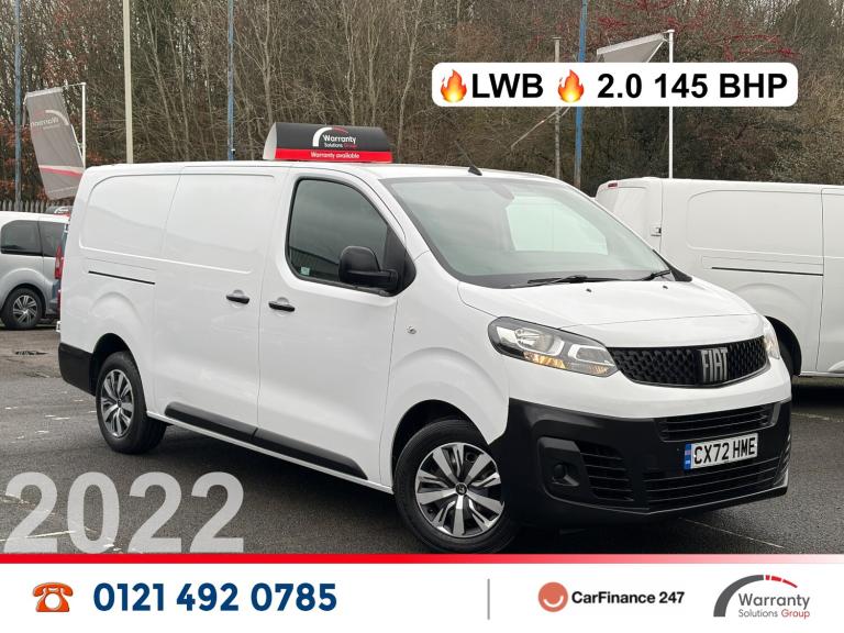 2022 Fiat Scudo 2.0 MultiJet 145 Tecnico Van PANEL VAN Diesel Manual