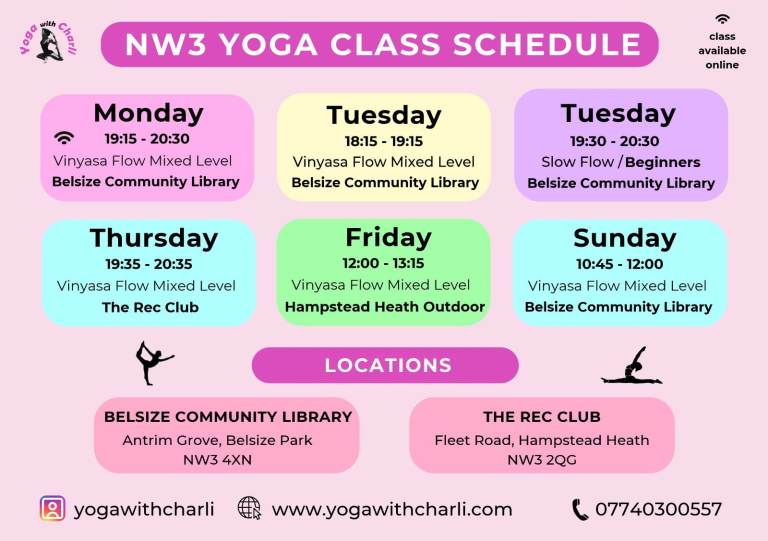 Yoga Classes In Belsize Park and Hampstead