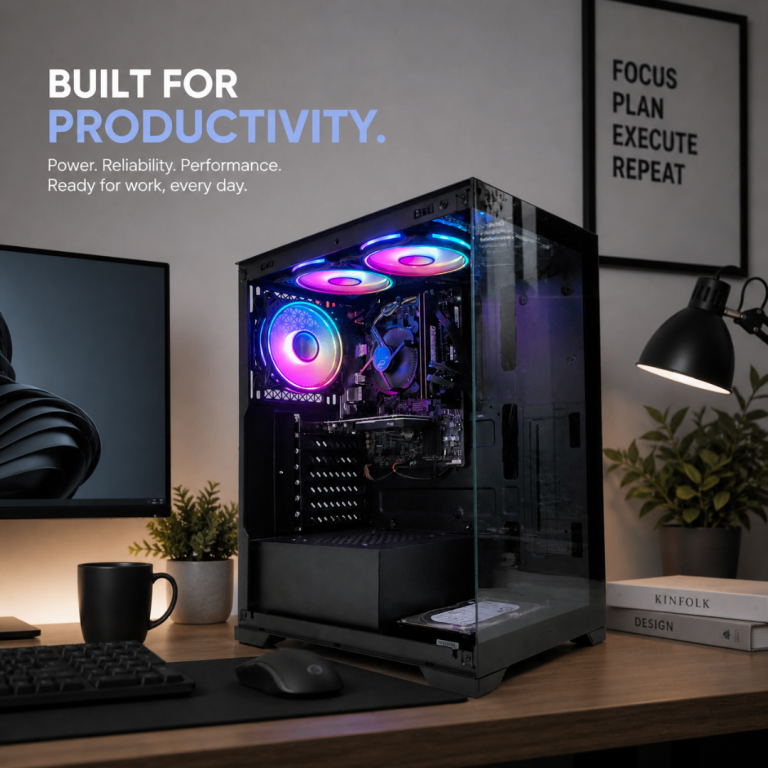 Workstation Editing Computer PC Desktop | i5 10th Gen | 16GB RAM | Nvidia Graphics