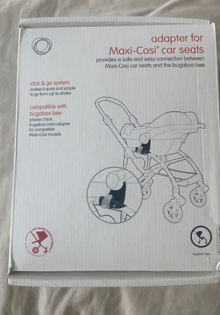 Bugaboo Bee Maxi-Cosi Car Seat Adapter - Excellent Condition