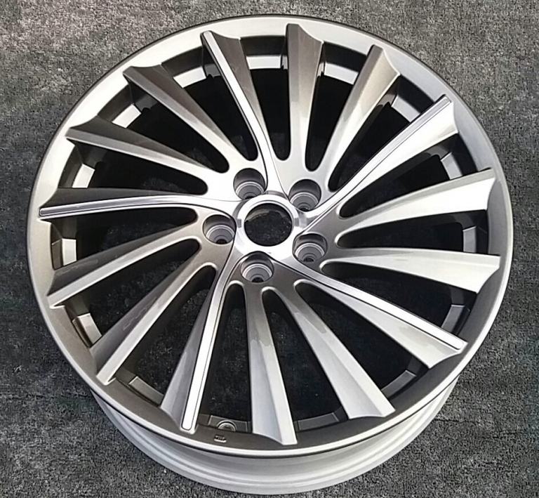 ALFA ROMEO 147 1x 17'' GENUINE REFURBISHED DIAMOND CUT GREY ALLOY WHEEL S650