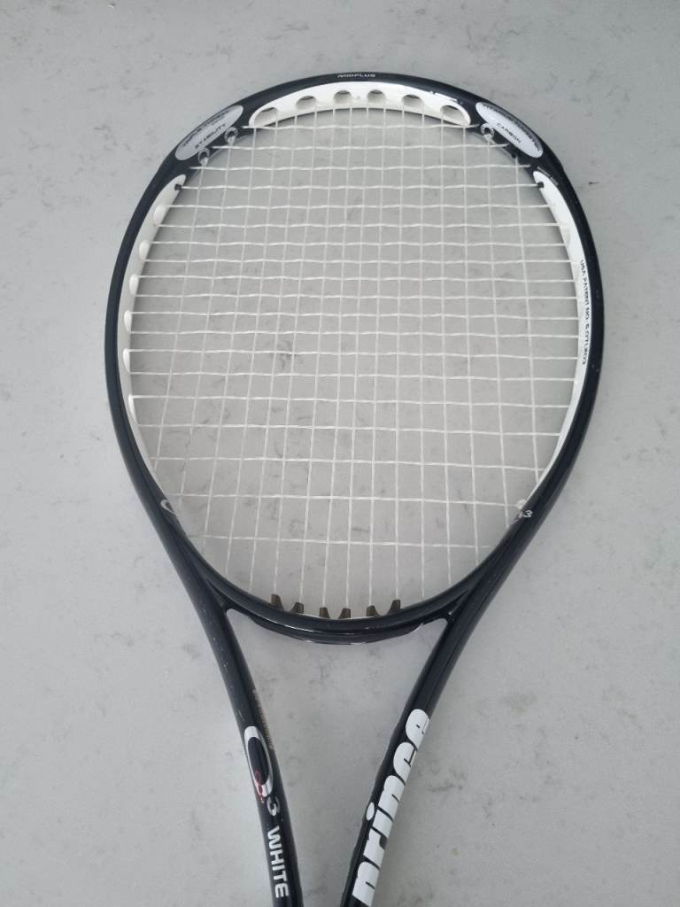 Prince o2 white tennis racket