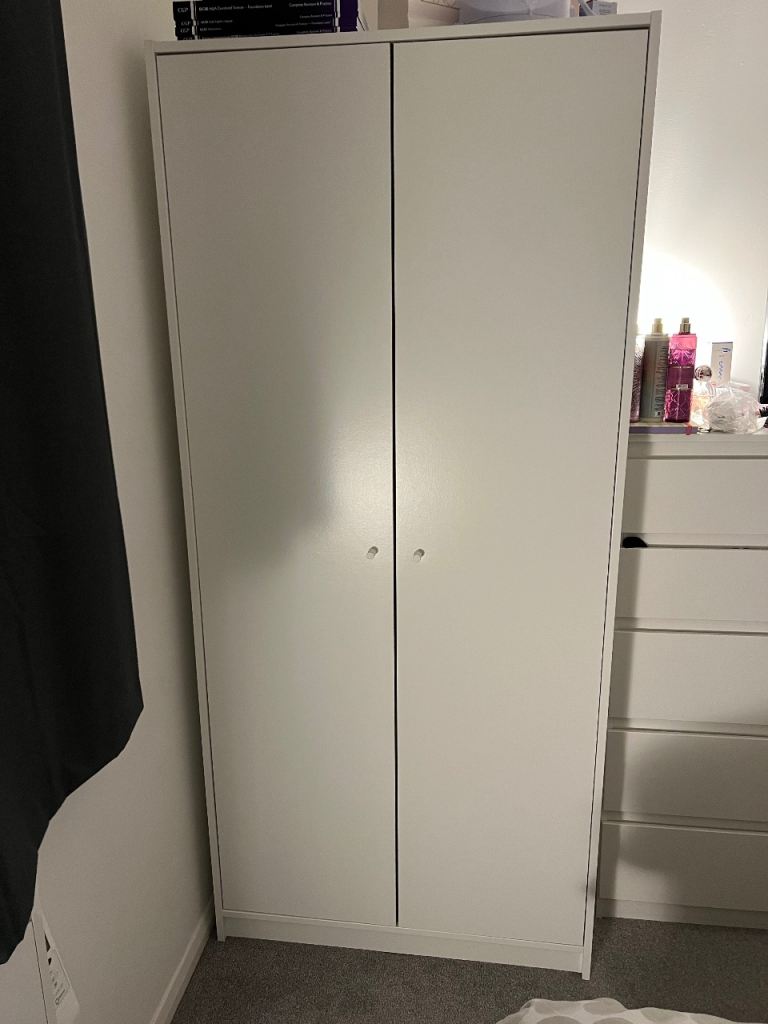 image for White 2 door IKEA Wardrobe