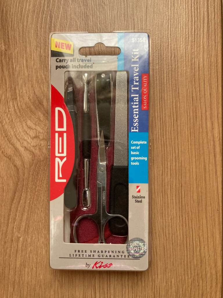 image for Kiss Essential Travel Kit Includes basic grooming Tools 