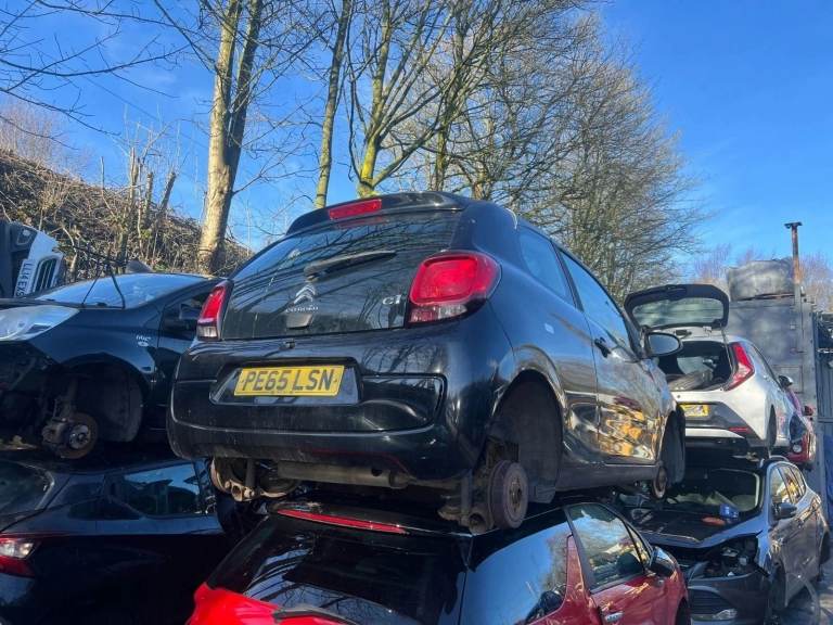 CITROEN C1 2015 BLACK 1.0 PETROL (1KR) 3DR BREAKING 1X WHEEL NUT