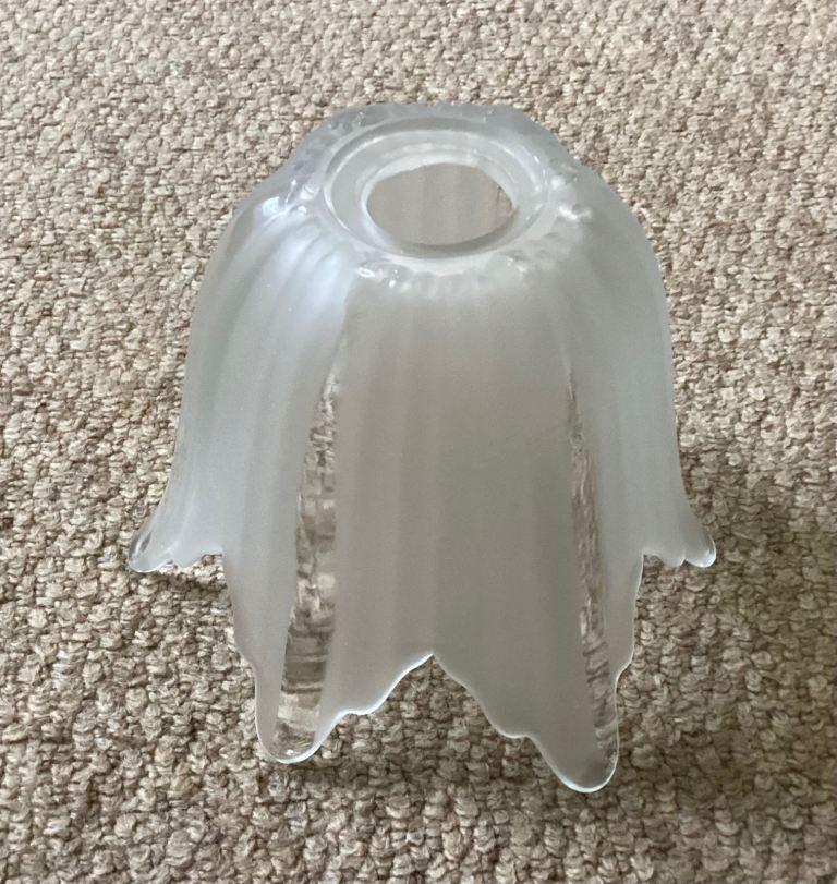 Frosted Glass Tulip Lampshades – Excellent Condition