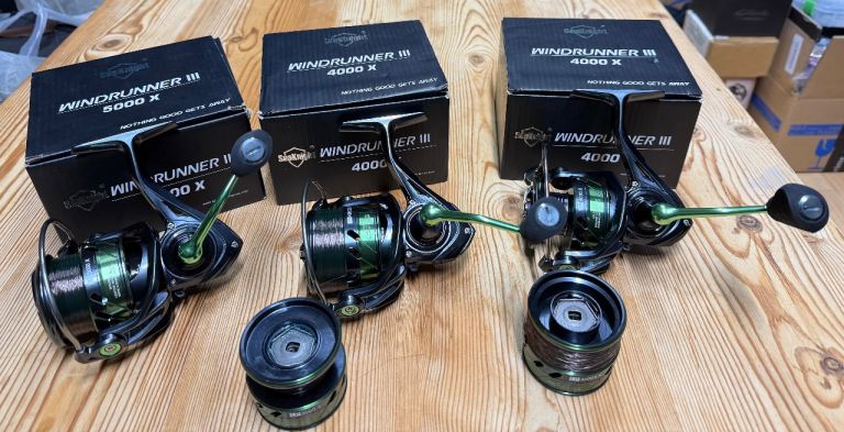 SeaKnight Windrunner 3 Reels 4000 x2 and 5000 x1 3 Fishing Reels Boxed