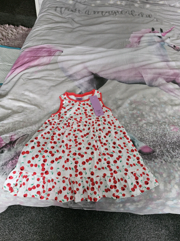 Girls cherry dress 