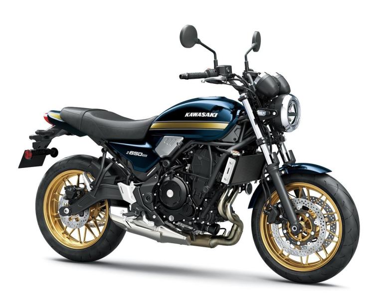 New 2026 Kawasaki Motorcycle Z650 RS Black Green Blue IN STOCK