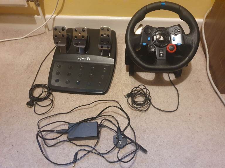 Logitech G29 with axc sim brake and throttle pedal upgrade