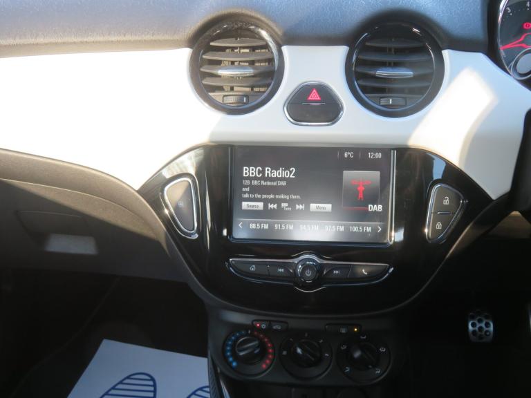 2017 Vauxhall ADAM 1.2i Energised 3dr White HATCHBACK Petrol Manual