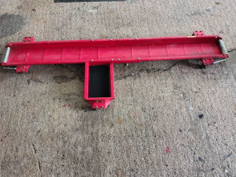 Red Motorcycle Dolly Stand - Fair Condition