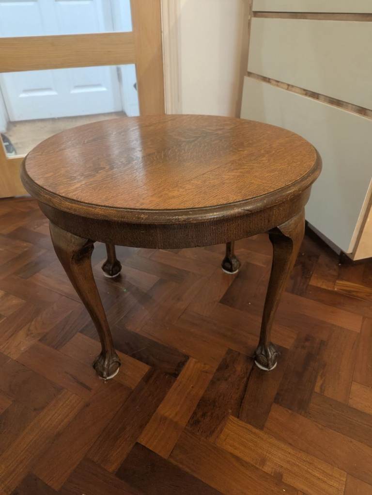 image for Round wooden coffee or side table