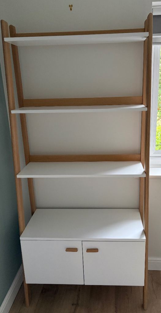 Habitat Jerry Tall Ladder Shelf with Cupboard
