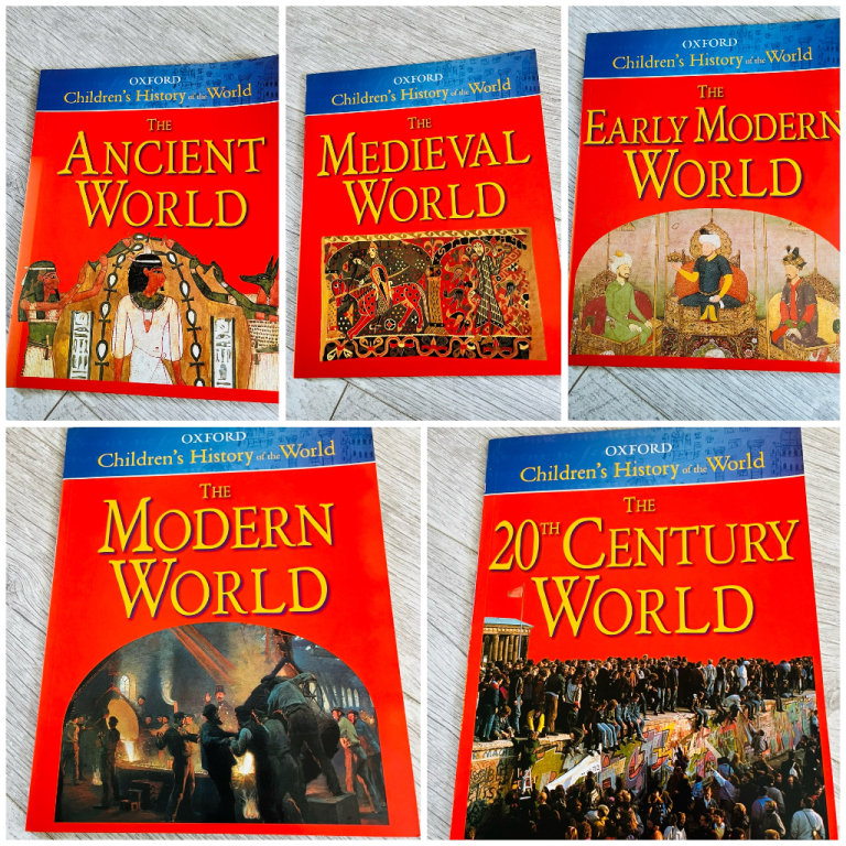 New, giftable Oxford Children’s History of the World books, x5 titles, individually priced