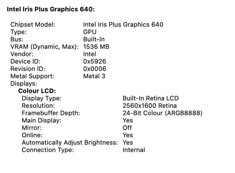 Mac Book Pro 13" 2017 2.3GHz Intel i5