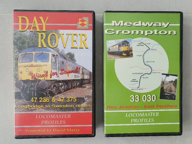 Railway cab ride VHS videos x 2