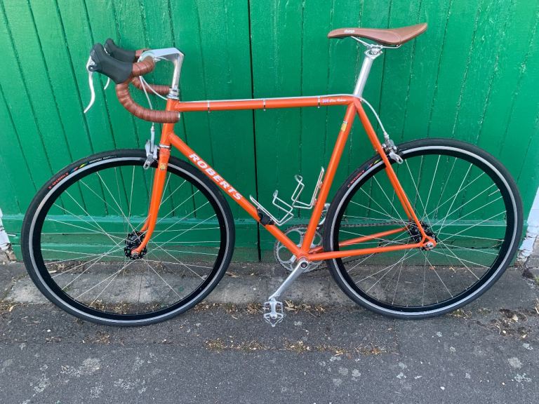 Chas Roberts Steel Road Bike 700C Drop Bar Orange Caliper Brake