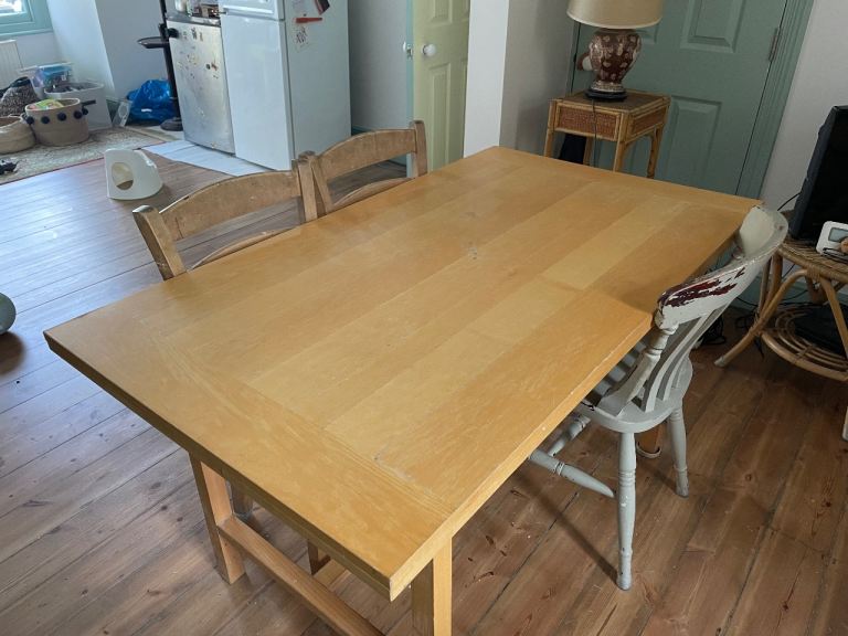 image for FREE Sturdy wooden kitchen dining table 