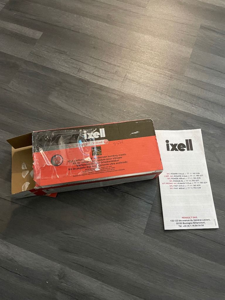 RENAULT WINDSCREEN ADHESIVE GLUE REPAIR BONDING KIT