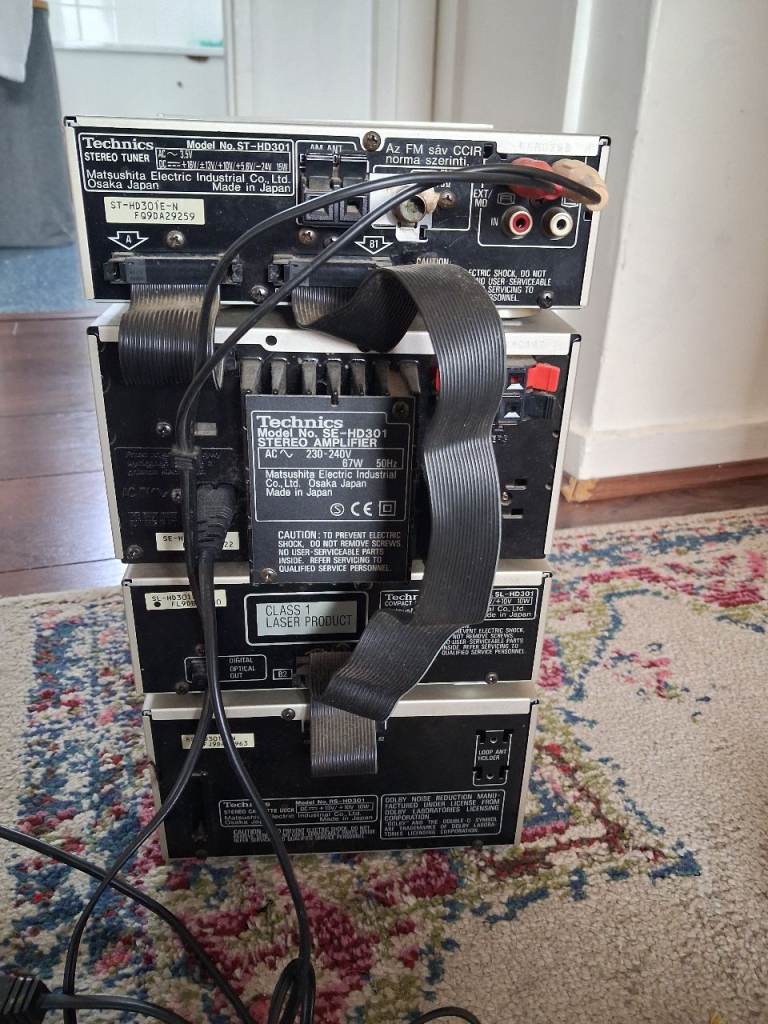 Technics stereo system and sony surround sound