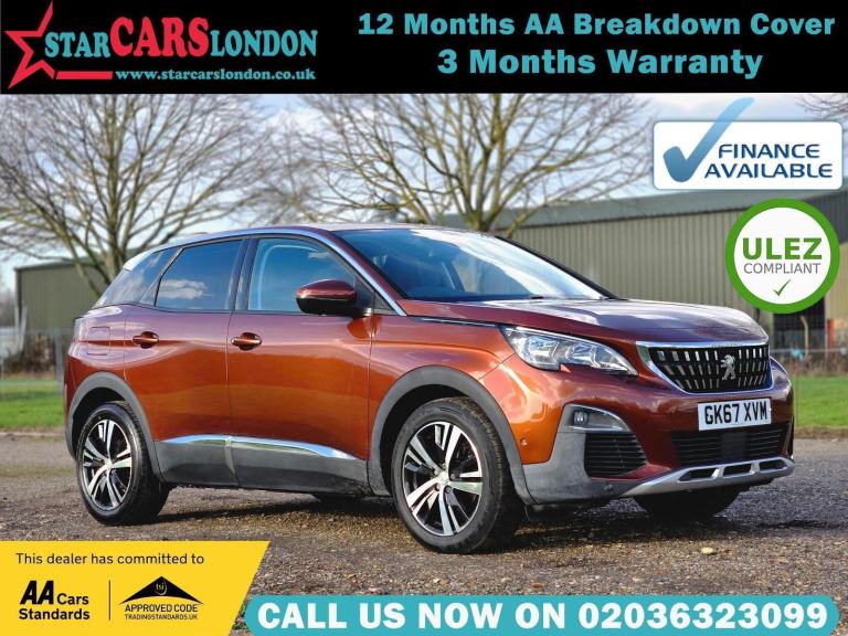 2017 Peugeot 3008 1.6 BlueHDi Allure EAT Euro 6 (s/s) 5dr HATCHBACK Diesel Autom