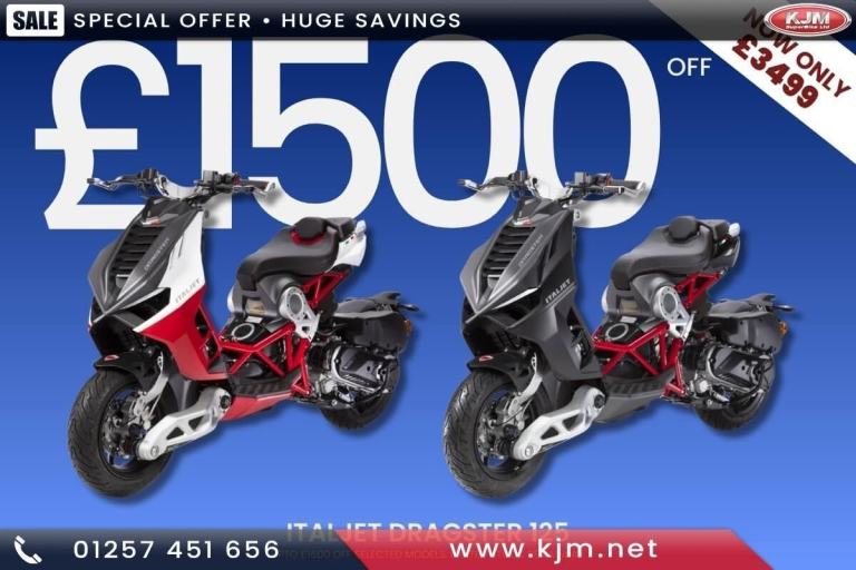 ItalJet Dragster 125cc Sports Auto Scooter A1 Learner Legal Was £4999 Now £34...