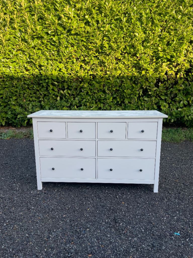 FREE DELIVERY 🥰🚚🥰 IKEA WHITE HEMNES CHEST OF 8 DRAWERS GOOD CONDITION 