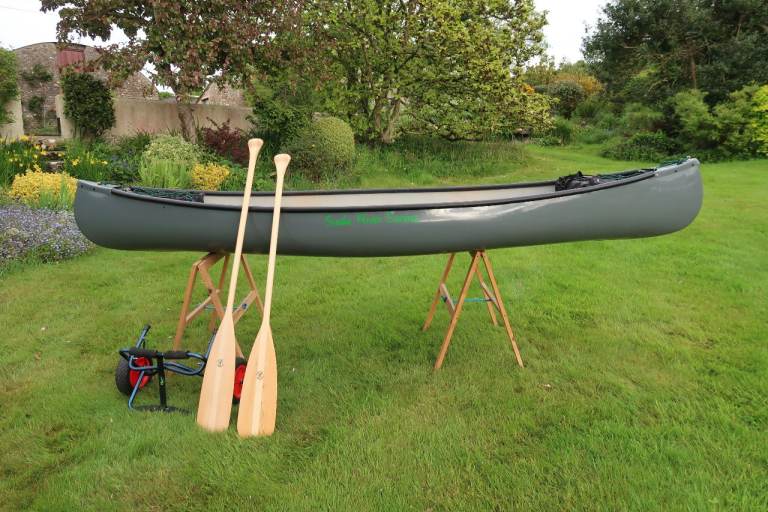 12 ft Canadian Canoe with Two Paddles – Good Condition