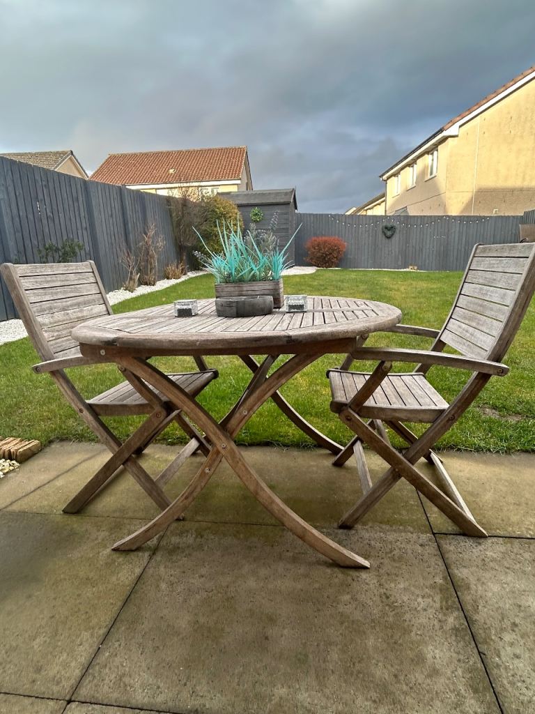 Outdoor Dining Table and 2 Chairs