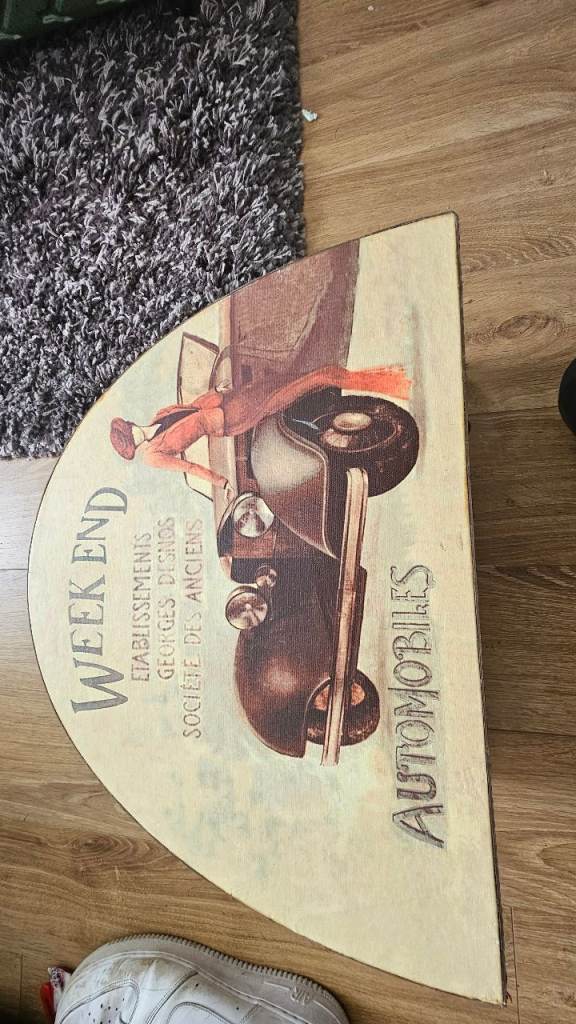Vintage Style Decorative Storage Suitcase Trunk - French Car Art
