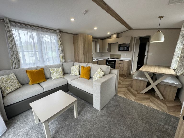 2023 Victory Stonewood 3 Bed DG&CH static caravan for sale including a brand new plastic decking