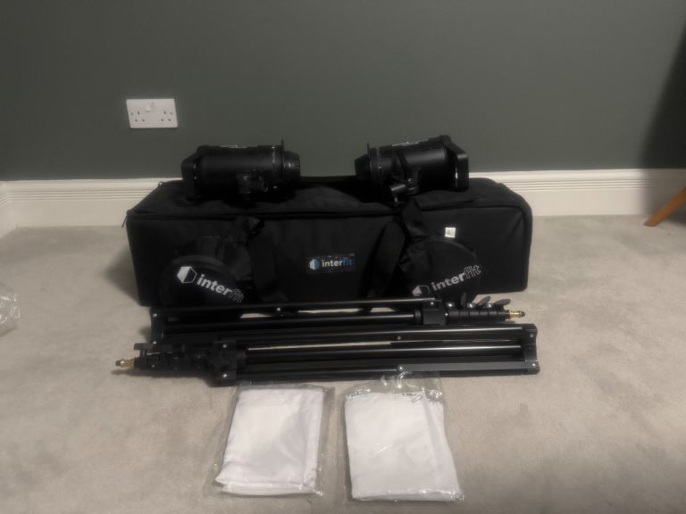 Interfit LM8 100W LED Monolight Softbox Twin-Kit