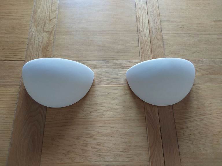 Uplighters (plaster type, paintable to match decor)