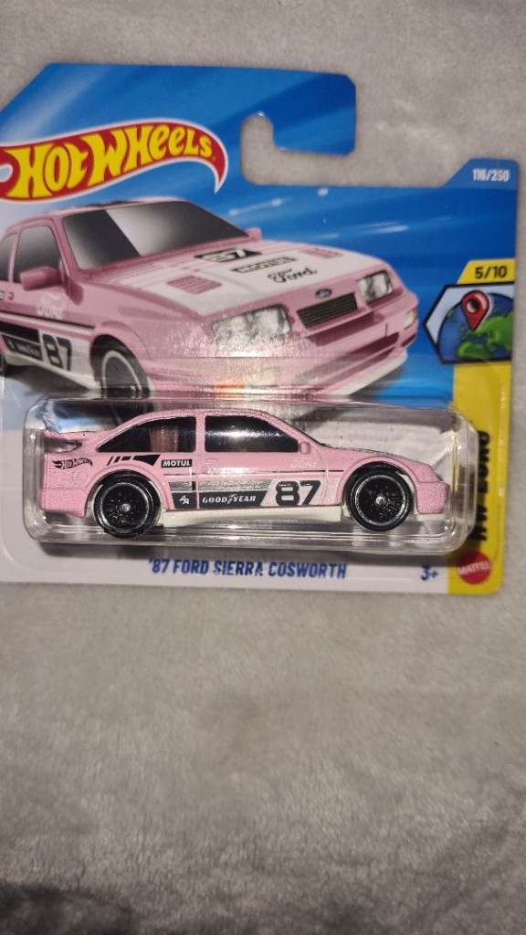Hot Wheels '87 Ford Sierra Cosworth – Pink, Brand New