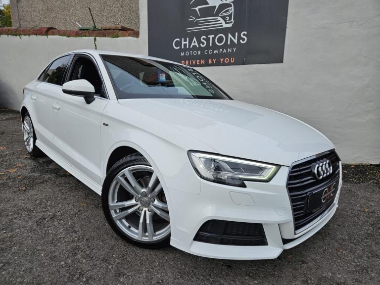 AUDI A3 1.5 TFSI CoD S line White Auto Petrol 2018