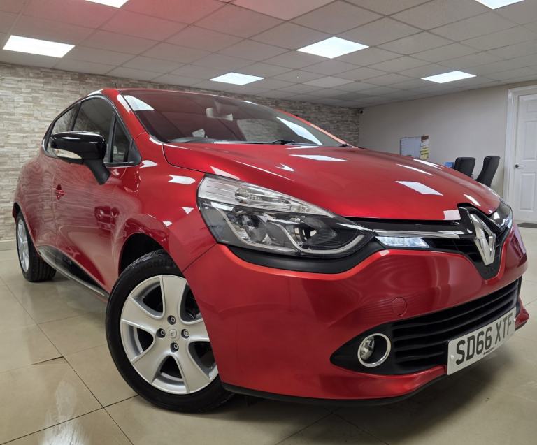 RENAULT CLIO 1.2 Dynamique Nav 1.2 16V 75 Red Manual WARRANTY 12 MONTHS MOT