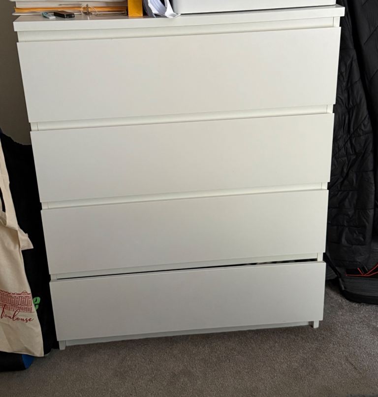 IKEA Malm 4-Drawer Chest - White