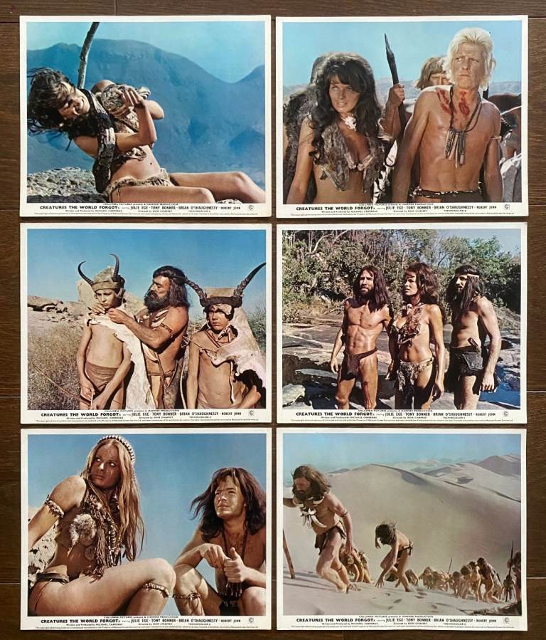 Hammer Films 'Creatures the World Forgot ' Original 1970s Cinema Lobby Cards