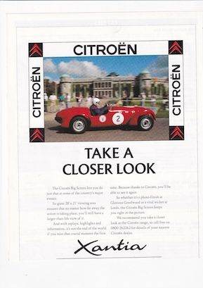 Framed Or Un-Framed Rare Original Magazine Print Of A Citroen Xantia Car 
