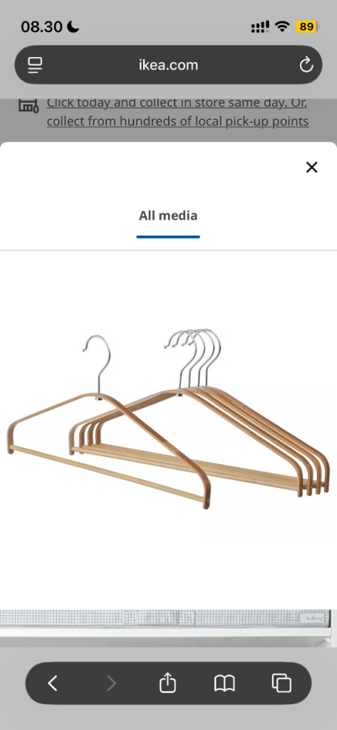20 bamboo hangers 